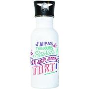 Bouteilles Enesco Gourde en Aluminium - Jamais tort - 500 ml