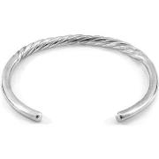 Bracelets Anchor &amp; Crew Bracelet Jonc Haden Demi-Corde Argent De W...