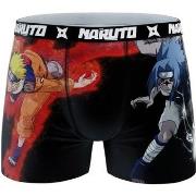 Boxers Naruto Boxer Homme Microfibre ASS1 Noir Orange