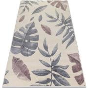 Tapis Rugsx Tapis HEOS 78428 crème / rose FEUILLES 120x170 cm