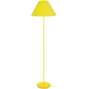 Lampadaires Tosel Lampadaire droit métal jaune