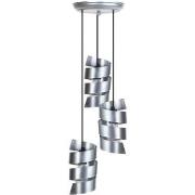 Lustres, suspensions et plafonniers Tosel Lustre grappe métal aluminiu...