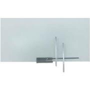 Appliques Tosel Applique droit verre aluminium