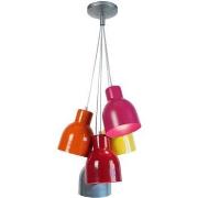 Lustres, suspensions et plafonniers Tosel Lustre grappe métal aluminiu...