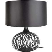 Lampes de bureau Tosel Lampe de salon globe métal anthracite et noir
