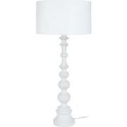 Lampes de bureau Tosel Lampe a poser colonne bois blanc