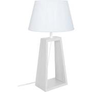 Lampes de bureau Tosel Lampe de chevet colonne bois blanc