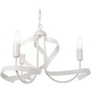 Lustres, suspensions et plafonniers Tosel Lustre multi bras métal blan...