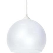 Lustres, suspensions et plafonniers Tosel Suspension globe verre blanc...