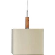 Lustres, suspensions et plafonniers Tosel Suspension carré bois blanc ...