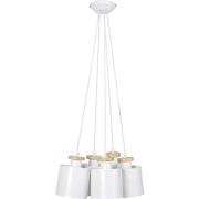 Lustres, suspensions et plafonniers Tosel Lustre grappe métal blanc d'...