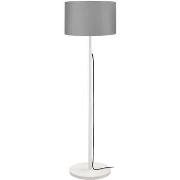 Lampadaires Tosel Lampadaire droit bois blanc et gris