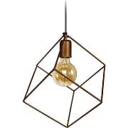 Lustres, suspensions et plafonniers Tosel Suspension carré métal bronz...