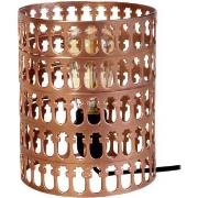 Lampes de bureau Tosel Lampe de chevet cylindrique métal cuivre