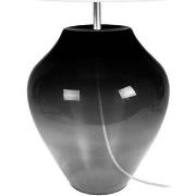 Lampes de bureau Tosel Lampe a poser vase verre fumé et blanc