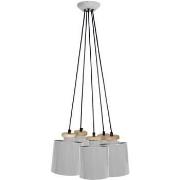 Lustres, suspensions et plafonniers Tosel Lustre grappe métal gris