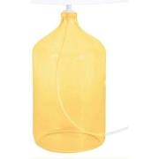 Lampes de bureau Tosel Lampe de chevet bouteille verre jaune et blanc