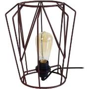 Lampes de bureau Tosel Lampe de chevet géométrique métal marron