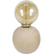 Lampes de bureau Tosel Lampe de chevet globe bois naturel