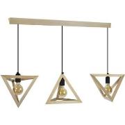 Lustres, suspensions et plafonniers Tosel Lustre bar bois naturel