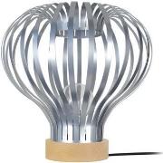 Lampes de bureau Tosel Lampe a poser larme métal naturel et aluminium