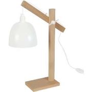 Lampes de bureau Tosel Lampe de bureau articulé bois naturel et blanc