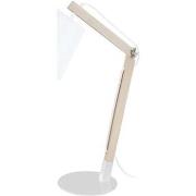 Lampes de bureau Tosel Lampe de bureau articulé bois naturel et blanc