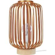 Lampes de bureau Tosel Lampe a poser cylindrique métal naturel et cuiv...