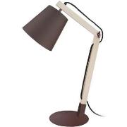 Lampes de bureau Tosel Lampe de bureau articulé bois naturel et marron