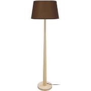 Lampadaires Tosel Lampadaire droit bois naturel et marron