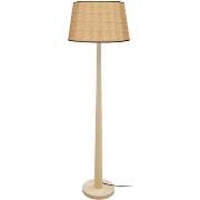 Lampadaires Tosel Lampadaire droit bois naturel et multicolore