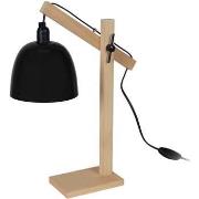 Lampes de bureau Tosel Lampe de bureau articulé bois naturel et noir