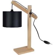 Lampes de bureau Tosel Lampe de bureau articulé bois naturel et noir