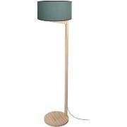 Lampadaires Tosel Lampadaire droit bois naturel et pétrole