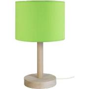 Lampes de bureau Tosel Lampe de chevet droit bois naturel et vert