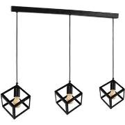 Lustres, suspensions et plafonniers Tosel Lustre bar métal noir