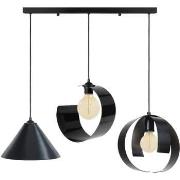 Lustres, suspensions et plafonniers Tosel Lustre bar métal noir