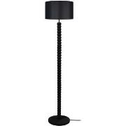 Lampadaires Tosel Lampadaire droit bois noir