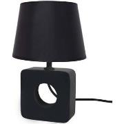 Lampes de bureau Tosel Lampe de chevet carré bois noir