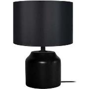 Lampes de bureau Tosel Lampe de chevet cylindrique bois noir