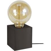 Lampes de bureau Tosel Lampe de chevet carré bois noir