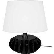 Lampes de bureau Tosel Lampe de salon vase métal noir et blanc