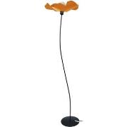 Lampadaires Tosel Lampadaire arbre métal noir et orange