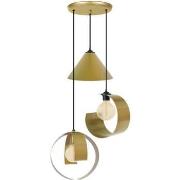 Lustres, suspensions et plafonniers Tosel Lustre grappe métal or