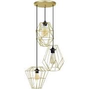 Lustres, suspensions et plafonniers Tosel Lustre grappe métal or