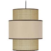 Lustres, suspensions et plafonniers Tosel Suspension cylindrique tissu...