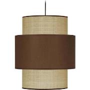 Lustres, suspensions et plafonniers Tosel Suspension cylindrique tissu...