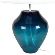 Lampes de bureau Tosel Lampe a poser vase verre pétrole et blanc