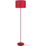 Lampadaires Tosel Lampadaire droit métal rouge