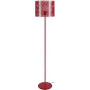 Lampadaires Tosel Lampadaire droit métal rouge